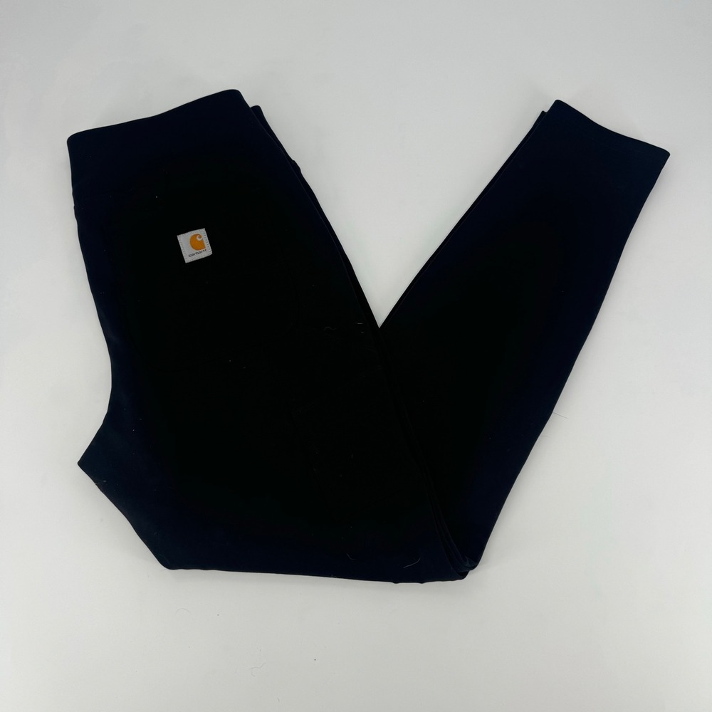 Carhartt Force Utility Leggings Womens Medium Black Fitted Work Pants Pockets